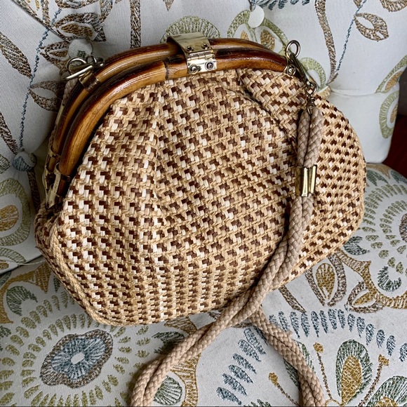 delill Handbags - Vintage Delill Woven Handbag Made In Italy Bag